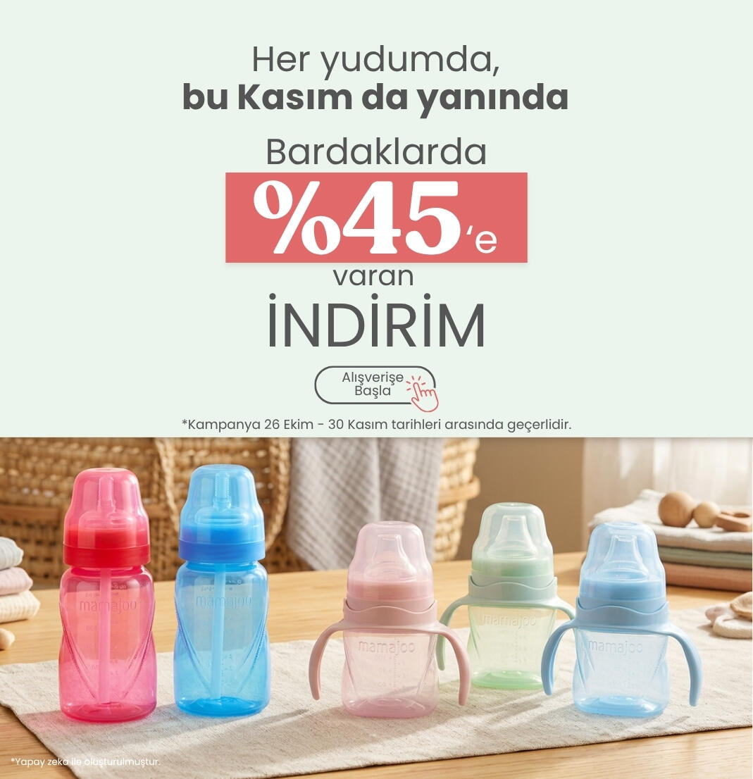 Bardaklar %40 indirim - Kasım
