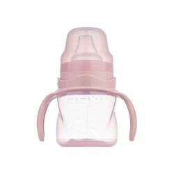 Anti-Kolik Anti-Auslauf Lerntrinkbecher 160 ml & 2er-Set ergonomische Fütterlöffel – Powder Pink - 3