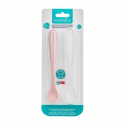 Antikolik Akıtmaz Alıştırma Bardağı 160 ml & İkili Ergonmik Beslenme Kaşığı - Powder Pink - 7