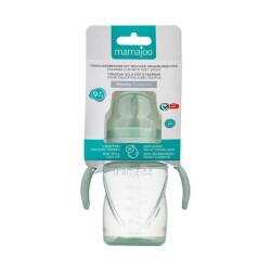 Antikolik Anti-Leck Trainingsbecher 270 ml & Set mit 2 ergonomischen Löffeln für die Ernährung - Powder Green - 6