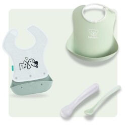 BabyBjörn & 3-teiliges Fütter-Set - Powder Green - 1