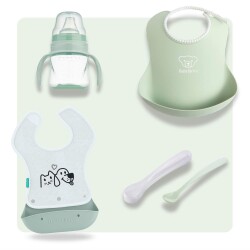 BabyBjörn & 4-teiliges Fütter-Set - Powder Green - 1