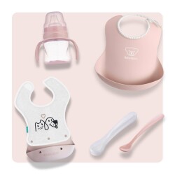 BabyBjörn & Mamajoo 4-teiliges Fütter-Set - Powder Pink - 1