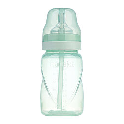 Mamajoo Antikolik Akıtmaz Pipetli Bardak 270 ml Powder Green, 12 Ay+ - Mamajoo