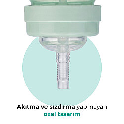 Mamajoo Antikolik Akıtmaz Pipetli Bardak 270 ml Powder Green, 12 Ay+ - 5
