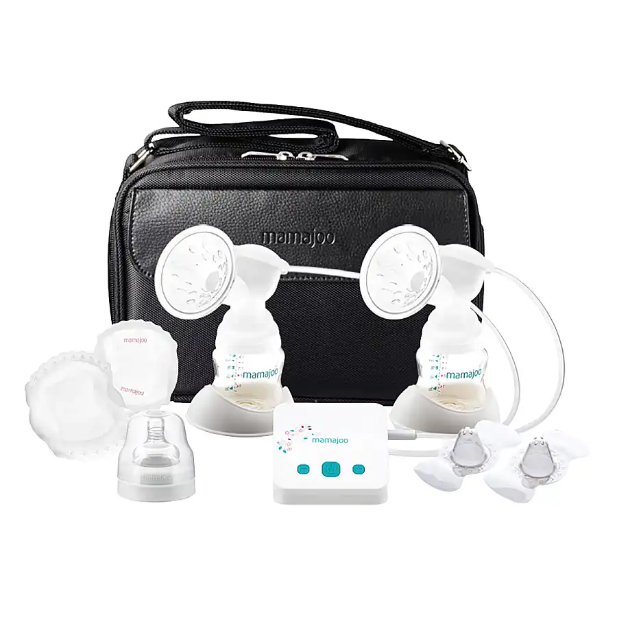 Stillset | Elektrische USB-Doppel-Brustpumpe mit Thermotasche als Geschenk 150 ml - Mamajoo