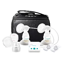 Stillset | Elektrische USB-Doppel-Brustpumpe mit Thermotasche als Geschenk 150 ml - 1