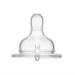Set mit Glas-Anti-Kolik-Babysauger für Fläschchen, ab 6 Monaten | Mittlerer Durchfluss, 2-teilig – Geschenk: Aufbewahrungsbox - 2