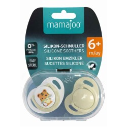 Kieferorthopädisches Schnuller-Set 6 Monate+ Ecru & Kappe | Zweier-Set, Silikon, mit Gaumenstütze | Sterilisations- & Aufbewahrungsbox inklusive - 7