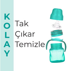 Antikolik Akıtmaz Alıştırma Bardağı 160 ml Yeşil, 6 Ay+ - 6