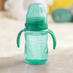 Antikolik Akıtmaz Alıştırma Bardağı 160 ml Yeşil, 6 Ay+ - 7