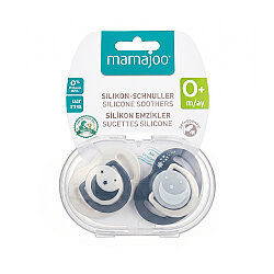 Orthodontic Soother Set 0+ Months Pearl & Black | 2 Pack, Silicone, Palate-Friendly | Includes Sterilisation And Storage Case - 8