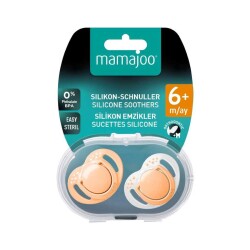 Orthodontic Soother Set 6+ Months Powder Blush | 2 Pack, Silicone, Palate-Friendly | Includes Sterilisation And Storage Case - 8
