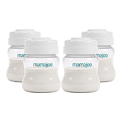 Set zur Aufbewahrung von Muttermilch und Babynahrung, 150 ml | Passend für Milchpumpe, 4-teilig - 1