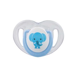 Kieferorthopädisches Schnuller-Set 0 Monate+ Blau & Fil | Zweierpack, Silikon, mit Gaumenform | Geschenk: Sterilisations- & Aufbewahrungsbox - 2