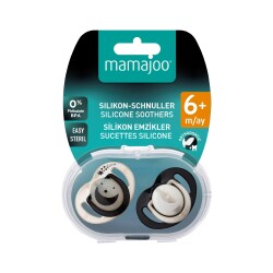 Ortodontik Emzik Seti 6 Ay+ Pearl & Black | İkili, Silikon, Damaklı | Sterilizasyon & Saklama Kabı Hediyeli - 8