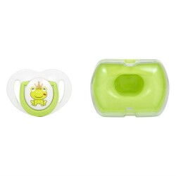 Mamajoo Orthodontic Soother, Green Frog Prince, 0+ Mo, Storage Box 