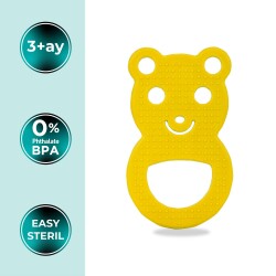 Weicher Zahnungskauartikel Gelber Teddybär - 2
