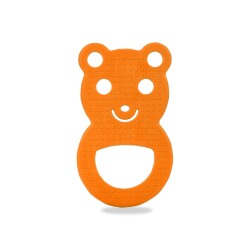 Weicher Zahnungskauartikel Orangefarbenes Teddybärchen - 1