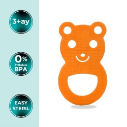 Weicher Zahnungskauartikel Orangefarbenes Teddybärchen - 2